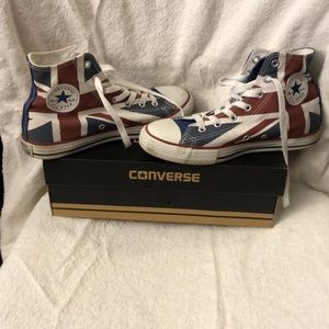 Converse All-Star UK Flag High Tops Size 4